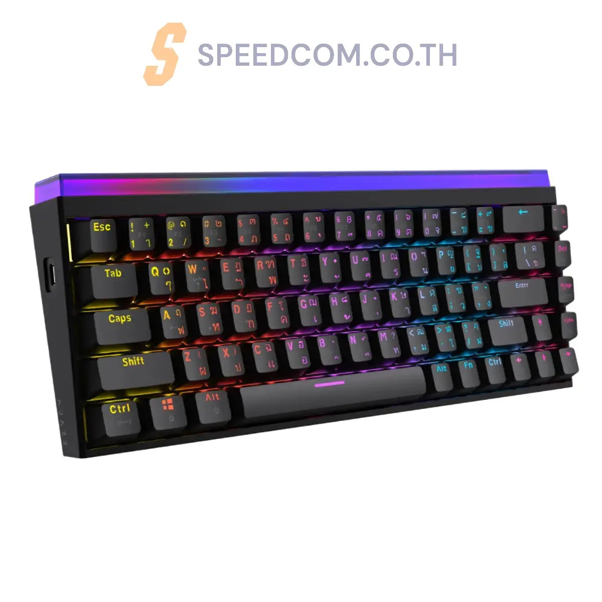 คีย์บอร์ด Ajazz NK68 Gaming Keyboard Wired Red Switch - SpeedCom