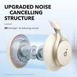 หูฟังไร้สาย Anker Soundcore A3035021 Space One HiRes 40H/5.5H สีขาว