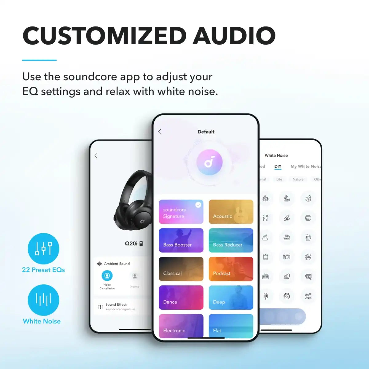 หูฟังไร้สาย Anker Soundcore Q20i Noise Cancelling Headphone