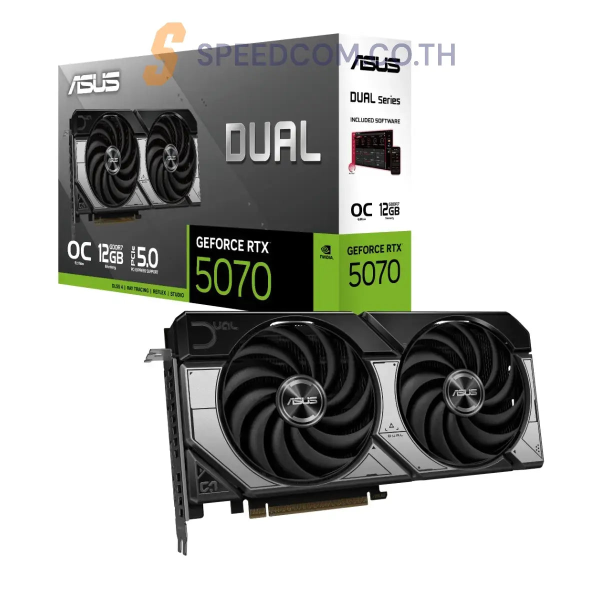 การ์ดจอ Asus DUAL GeForce RTX 5070 12GB GDDR7 OC Edition