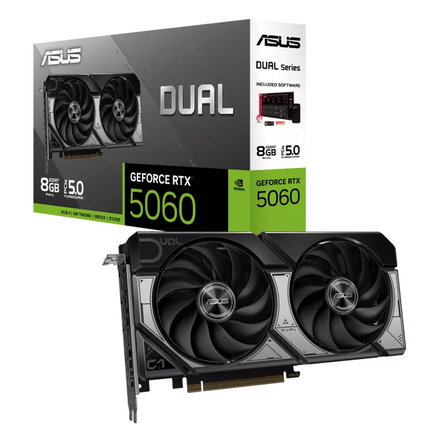 การ์ดจอ Asus Dual GeForce RTX 5060 8GB GDDR7SpeedCom