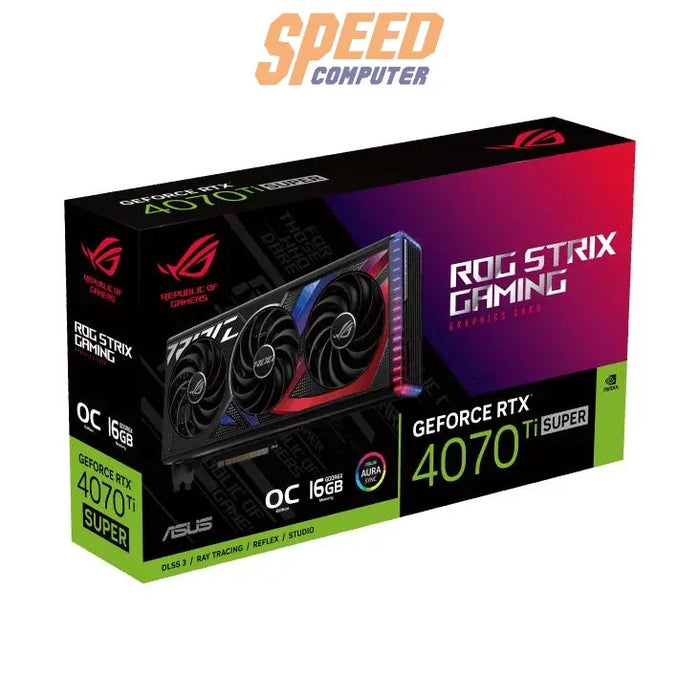 การ์ดจอ Asus GeForce RTX 4070TI ROG STRIX 16GB GDDR6X - SpeedCom