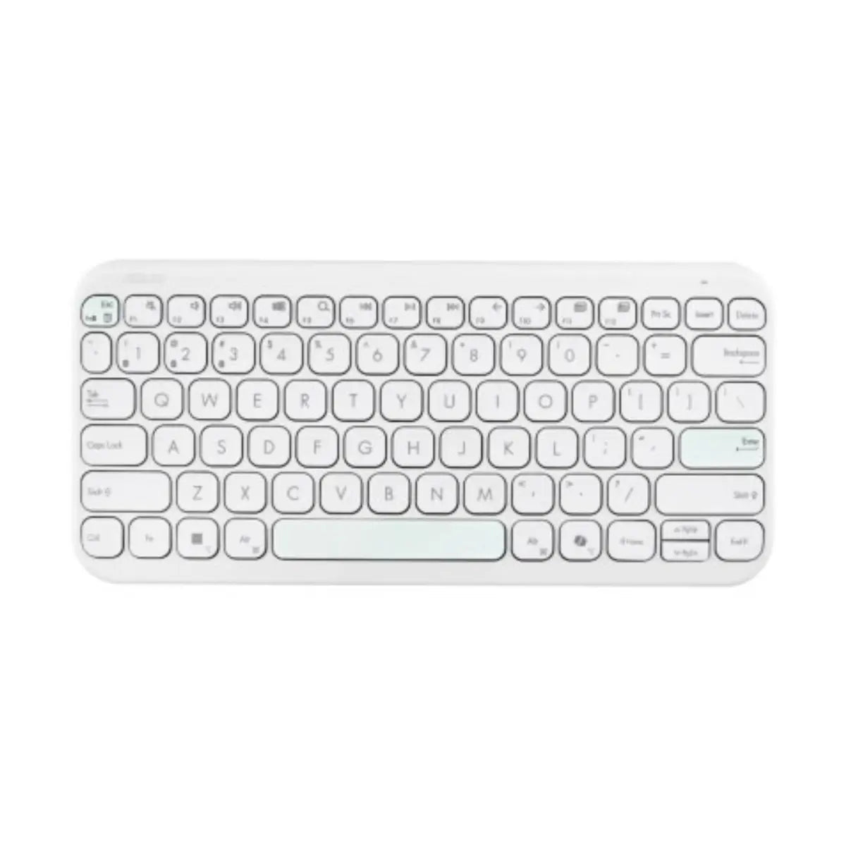 คีย์บอร์ด Asus Marshmallow KW100 สีขาว (Iridescent White) - SpeedCom