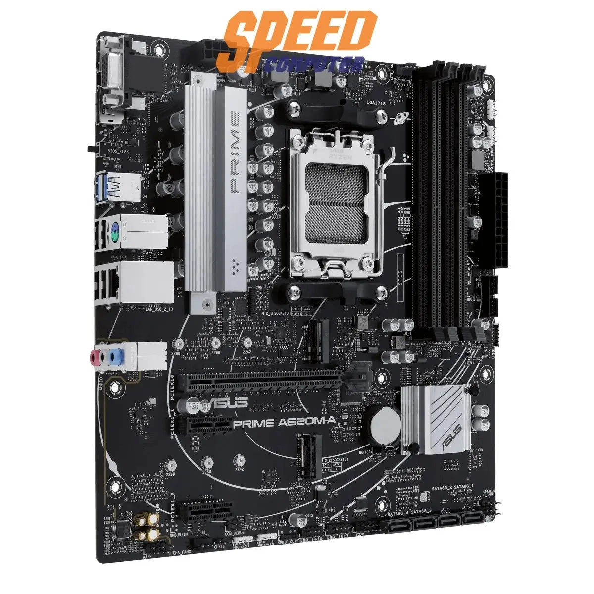 เมนบอร์ด Asus PRIME A620M - A DDR5 AM5 Micro ATX - SpeedCom