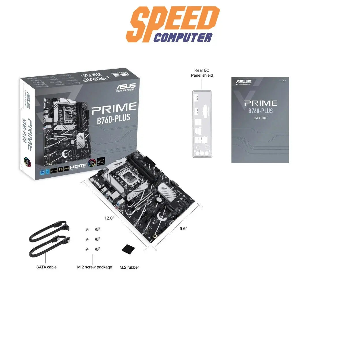 เมนบอร์ด Asus PRIME B760 PLUS DDR5 LGA1700 ATX - SpeedCom