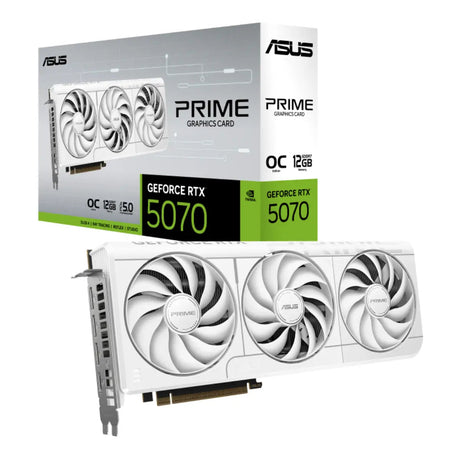การ์ดจอ Asus PRIME GeForce RTX 5070 12GB GDDR7 White OC Edition - SpeedCom