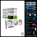 การ์ดจอ Asus PRIME GeForce RTX 5070 12GB GDDR7 White OC Edition - SpeedCom