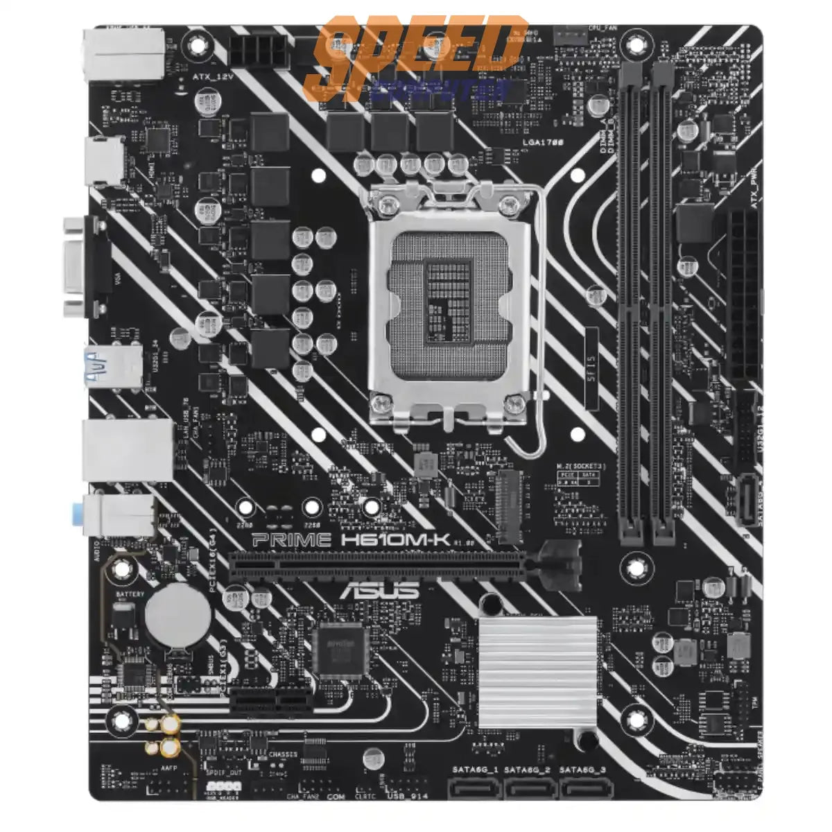 เมนบอร์ด Asus PRIME H610M-K DDR5 LGA1700 Micro ATX - SpeedCom