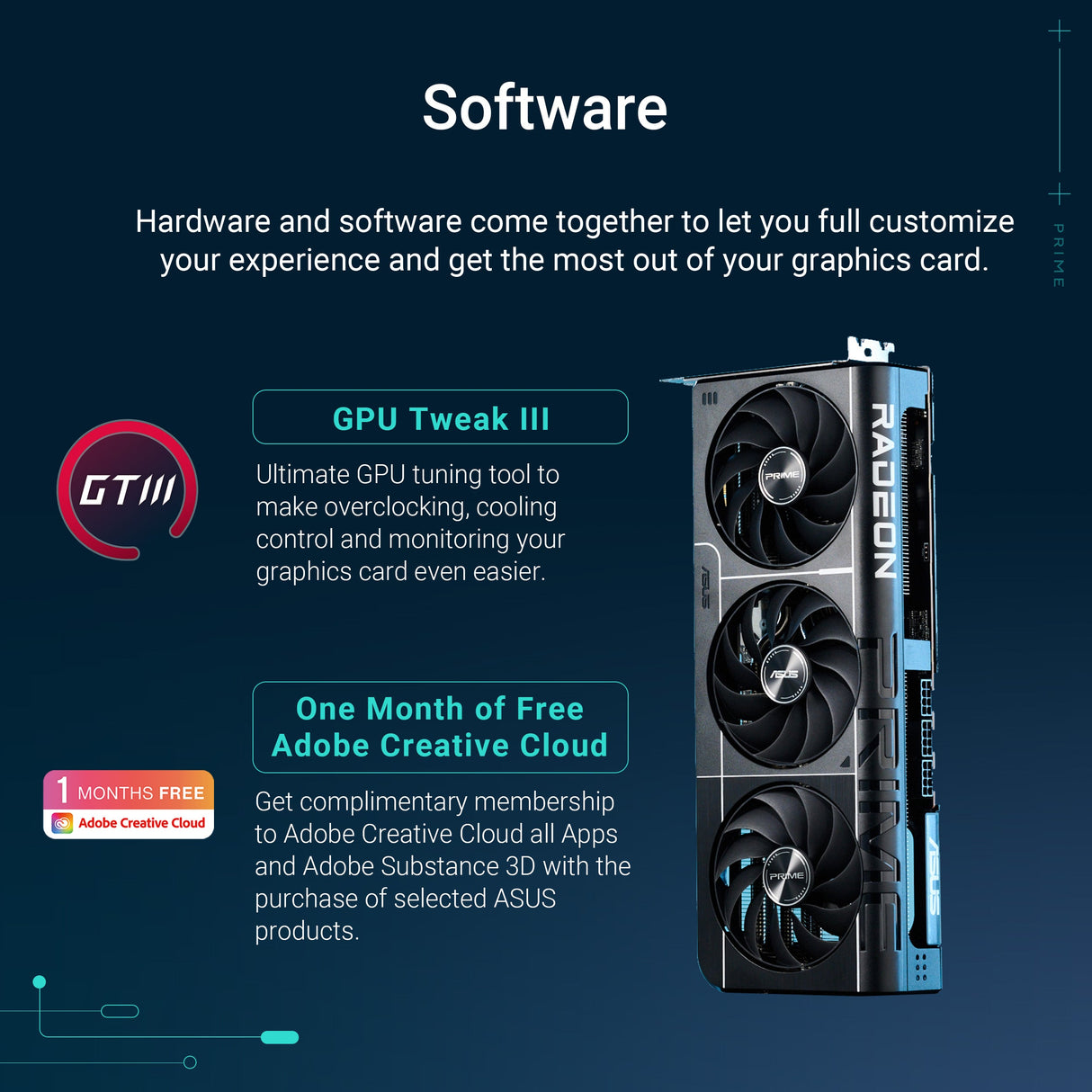 การ์ดจอ Asus Prime Radeon RX 9060 XT OC Edition 16GB GDDR6SpeedCom