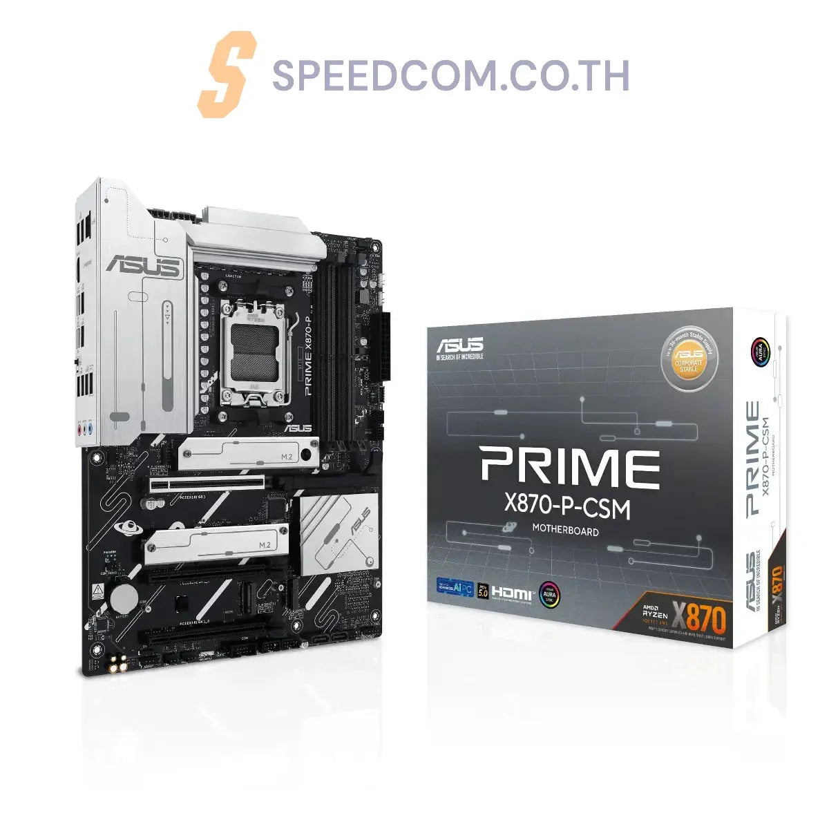 เมนบอร์ด Asus Prime X870-P-CSM DDR5 AM5 ATX - SpeedCom