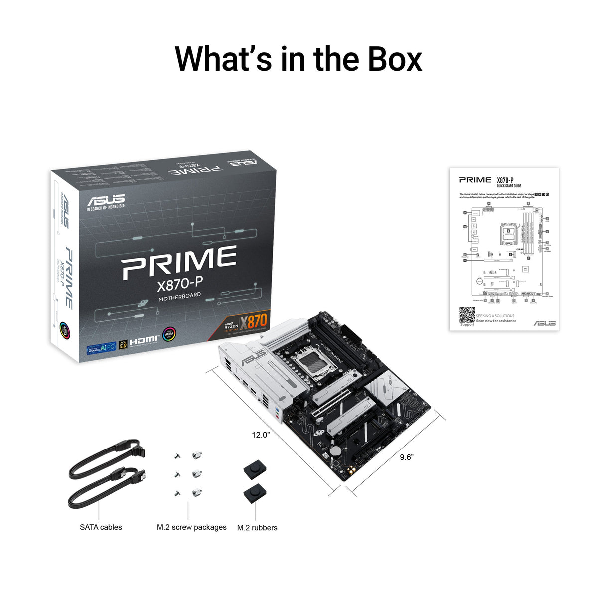 เมนบอร์ด Asus Prime X870-P-CSM DDR5 AM5 ATXSpeedCom