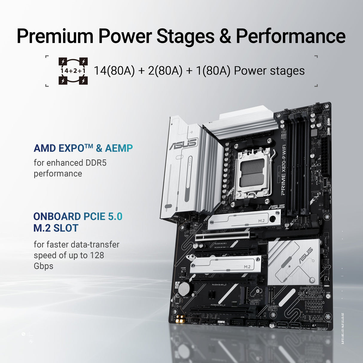 เมนบอร์ด Asus Prime X870-P WIFI-CSM DDR5 AM5 ATXSpeedCom