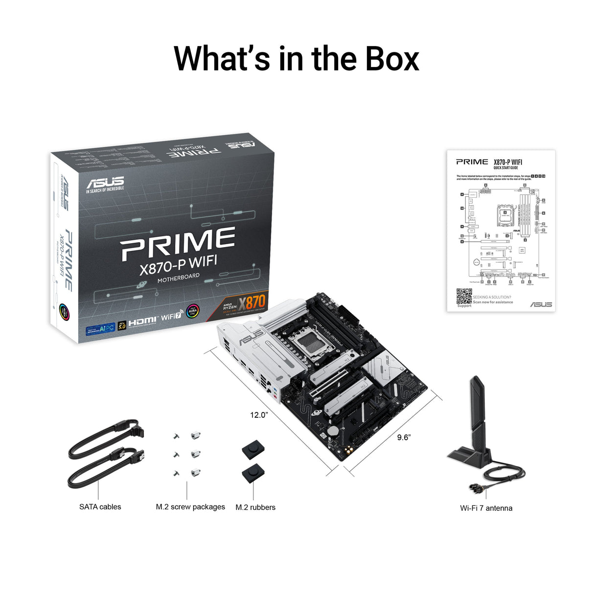 เมนบอร์ด Asus Prime X870-P WIFI-CSM DDR5 AM5 ATXSpeedCom