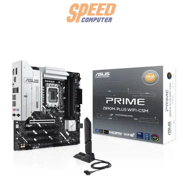 เมนบอร์ด Asus Prime Z890M PLUS WIFI CSM DDR5 LGA 1851 Micro ATX - SpeedCom