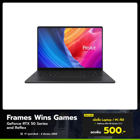 โน๊ตบุ๊ค Asus ProArt P16 H7606WX-SE910WA Ryzen 9 AI สีดำ (Nano Black) - SpeedCom