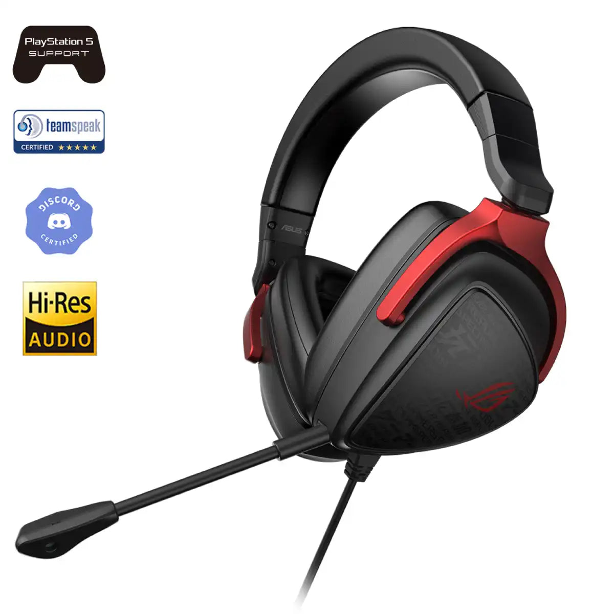 หูฟัง Asus ROG Delta S Core สีดำแดง - SpeedCom