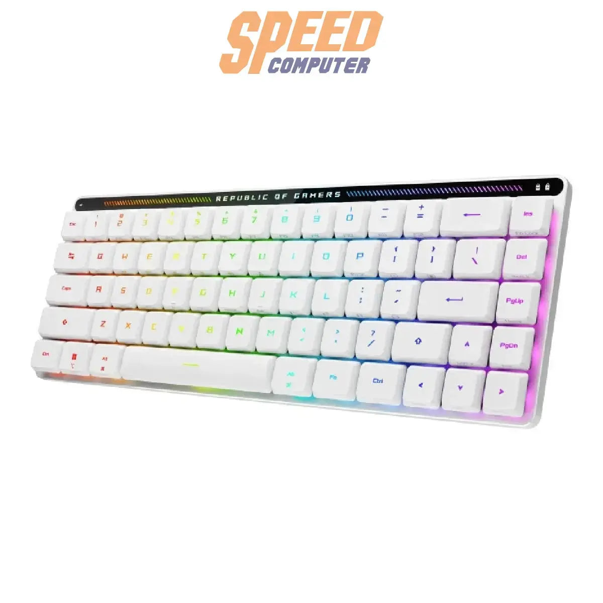 คีย์บอร์ด Asus ROG Falchion RX Low Profile สีขาว - SpeedCom