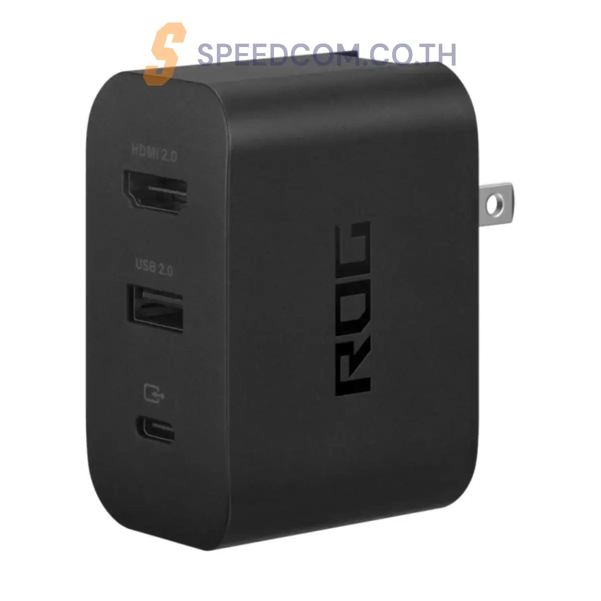 หัวชาร์จ Asus ROG Gaming Charger Dock 65W สีดำ - SpeedCom