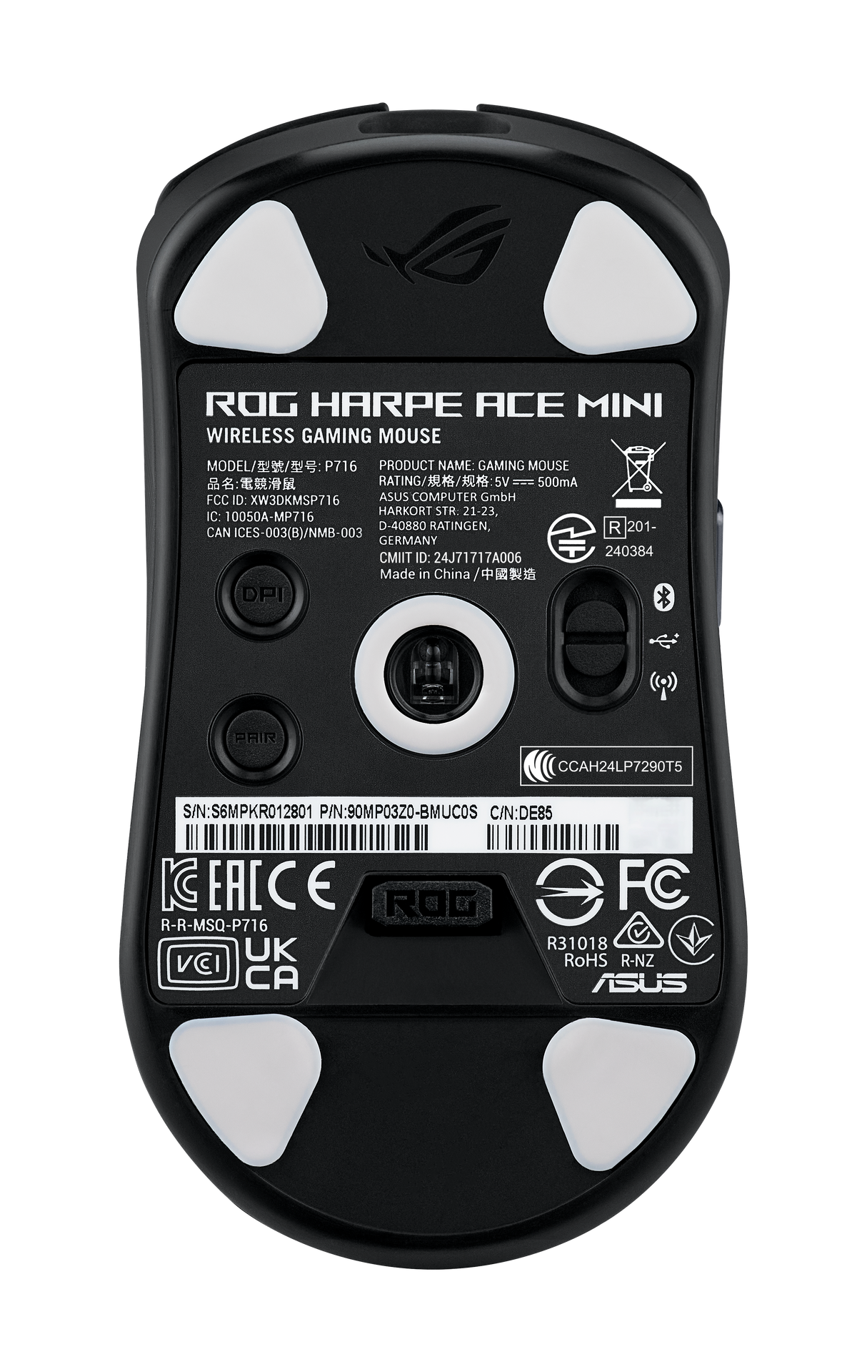 เมาส์ Asus ROG Harpe Ace Mini สีดำSpeedCom