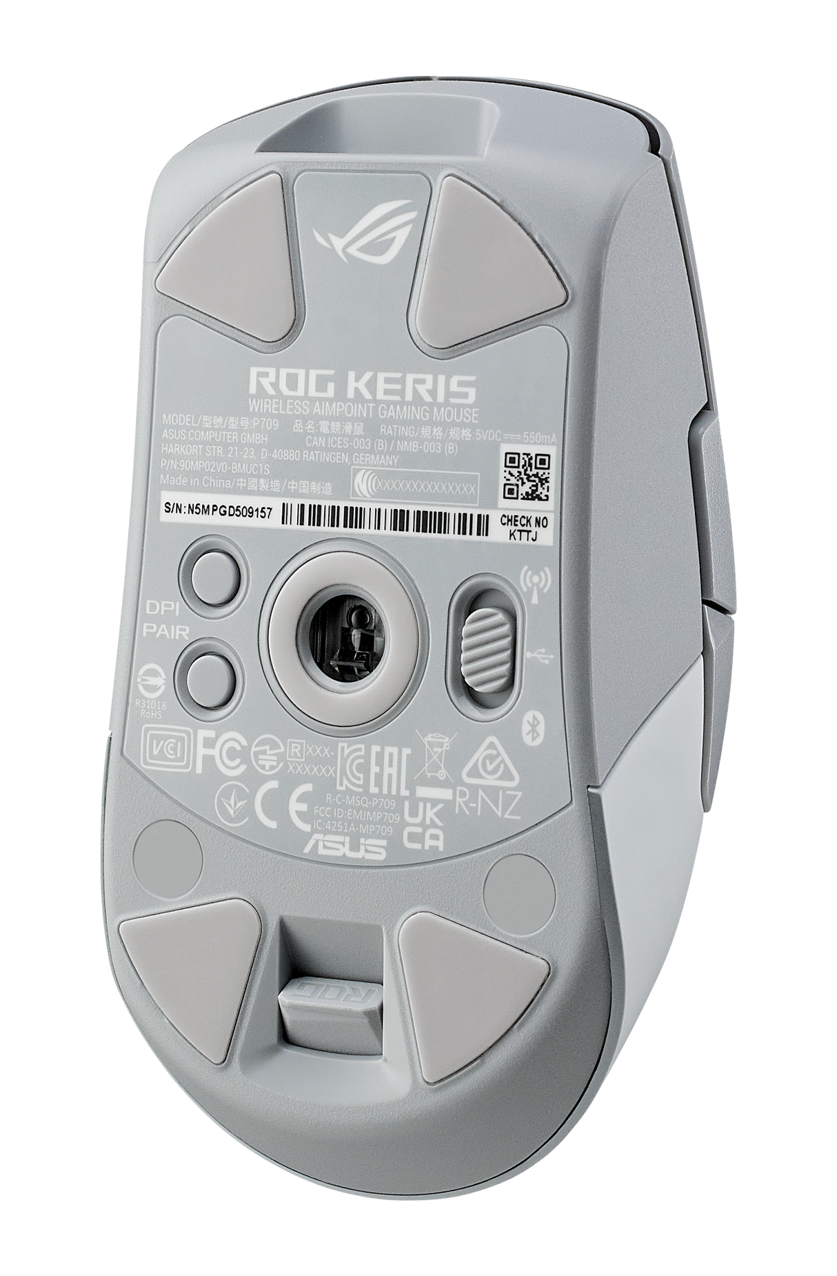 เมาส์ Asus ROG Keris Wireless Aimpoint สีขาวSpeedCom