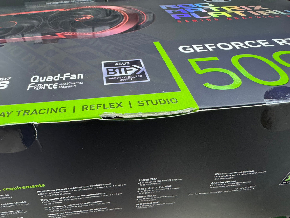 การ์ดจอ Asus ROG MATRIX RTX 5090 LIMITED EDITION VRAM GDDR7 32GBSpeedCom