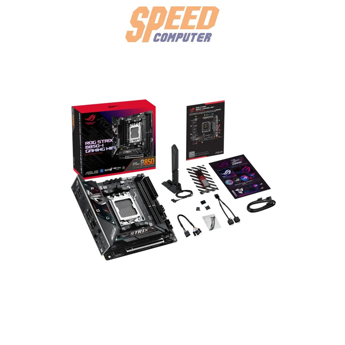 เมนบอร์ด Asus ROG STRIX B850-I GAMING WIFI AM5 - SpeedCom
