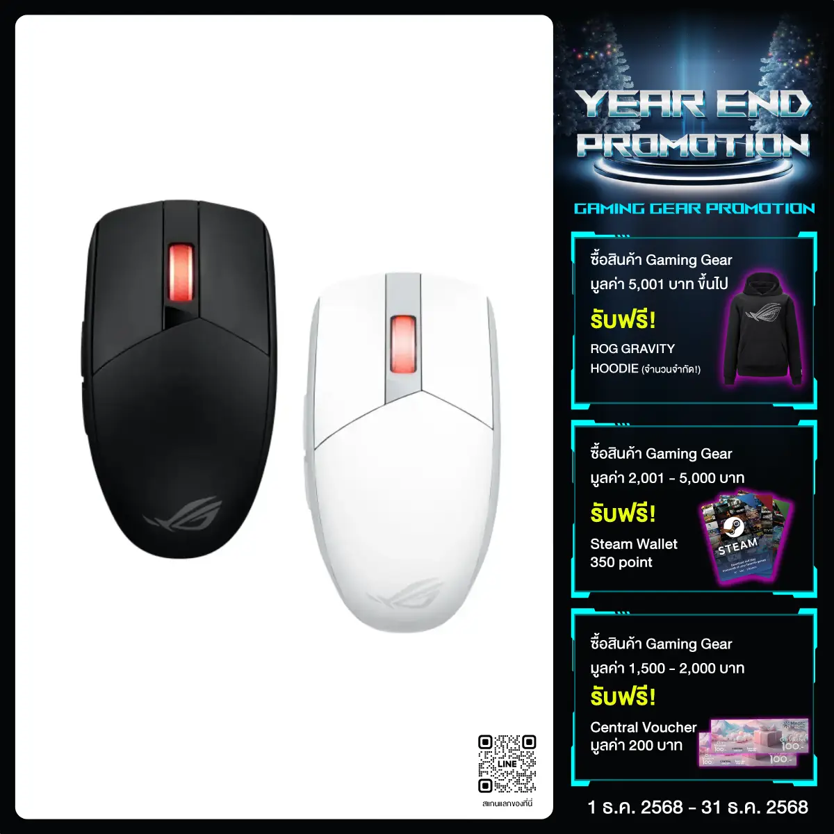 เมาส์ไร้สาย Asus ROG Strix Impact III Wireless - SpeedCom