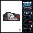 อุปกรณ์จ่ายไฟ Asus ROG THOR 1000P2 EVA GAMING 1000W 80 PLUS PLATINUM ATX ASUS-ROG-THOR-1000P2-EVA-02-EDITION สีดำ - SpeedCom