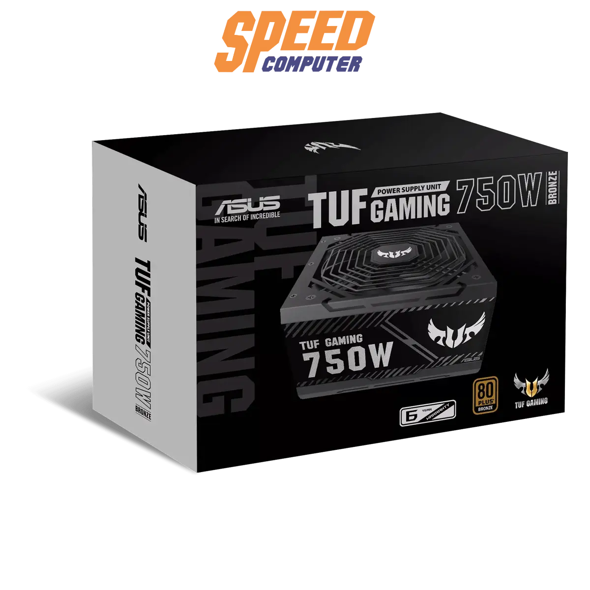 อุปกรณ์จ่ายไฟ Asus TUF GAMING 750B 750W 80 PLUS GOLD ATX ASUS - TUF - GAMING - 750B สีดำ - SpeedCom