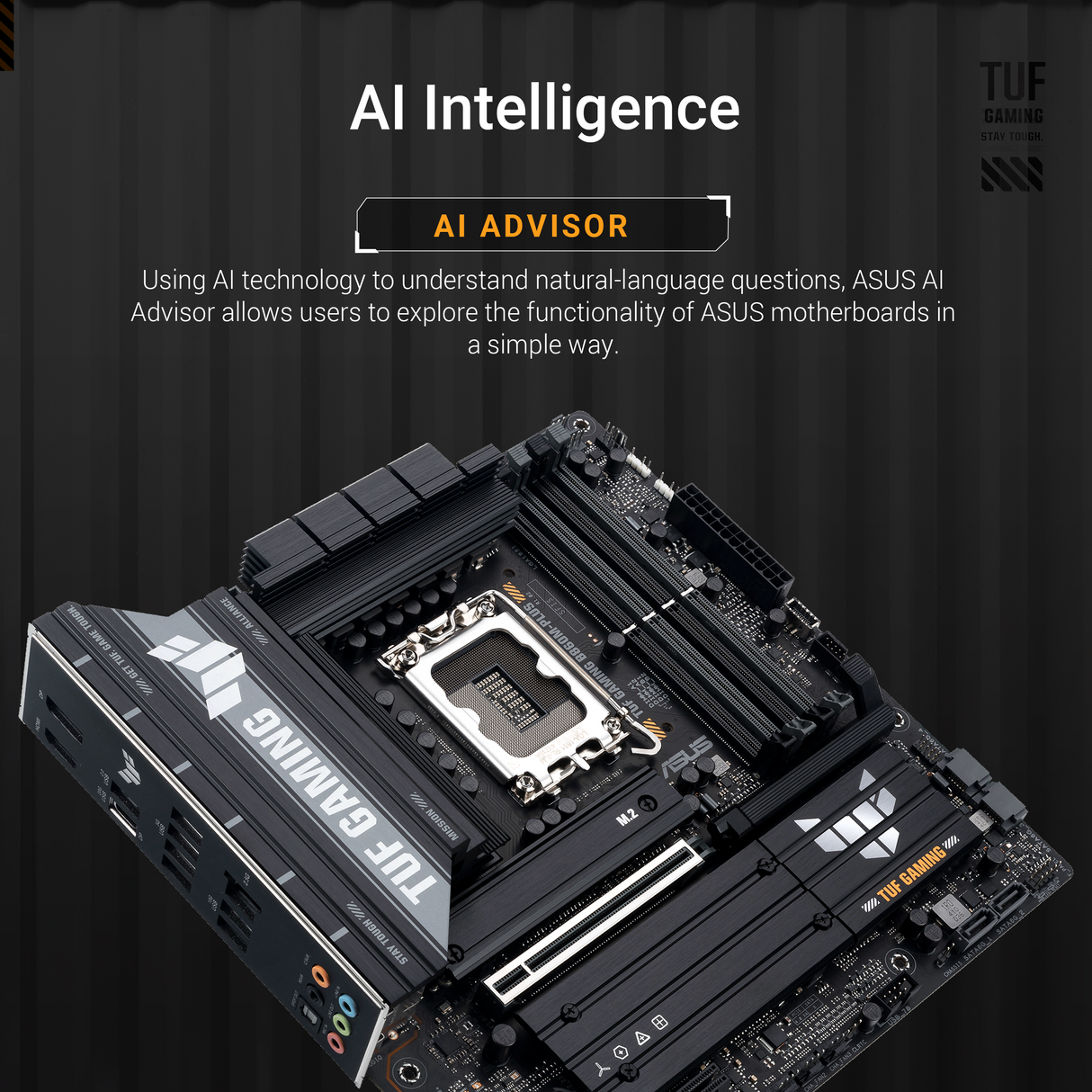 เมนบอร์ด Asus TUF GAMING B860M PLUS DDR5 LGA1851 Micro-ATXSpeedCom