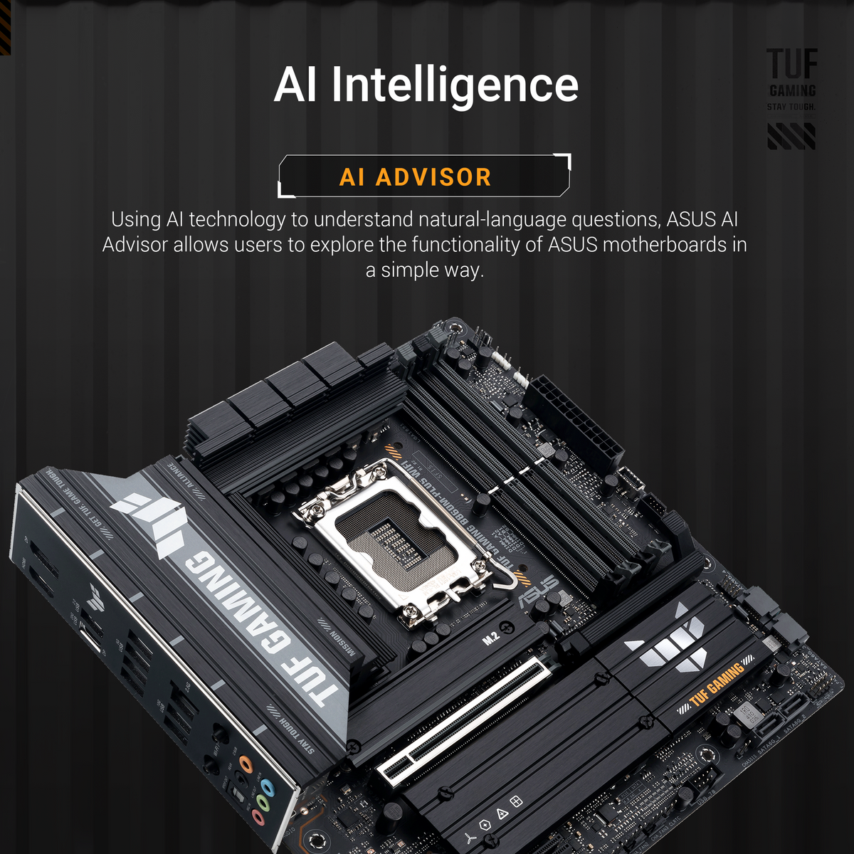เมนบอร์ด Asus TUF GAMING B860M PLUS WiFi DDR5 LGA1851SpeedCom