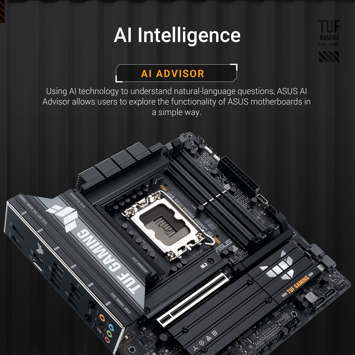 เมนบอร์ด Asus TUF GAMING B860M PLUS WiFi DDR5 LGA1851SpeedCom