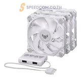 พัดลมเคส Asus TUF GAMING TF120 ARGB WHITE PACK3 สีขาว - SpeedCom
