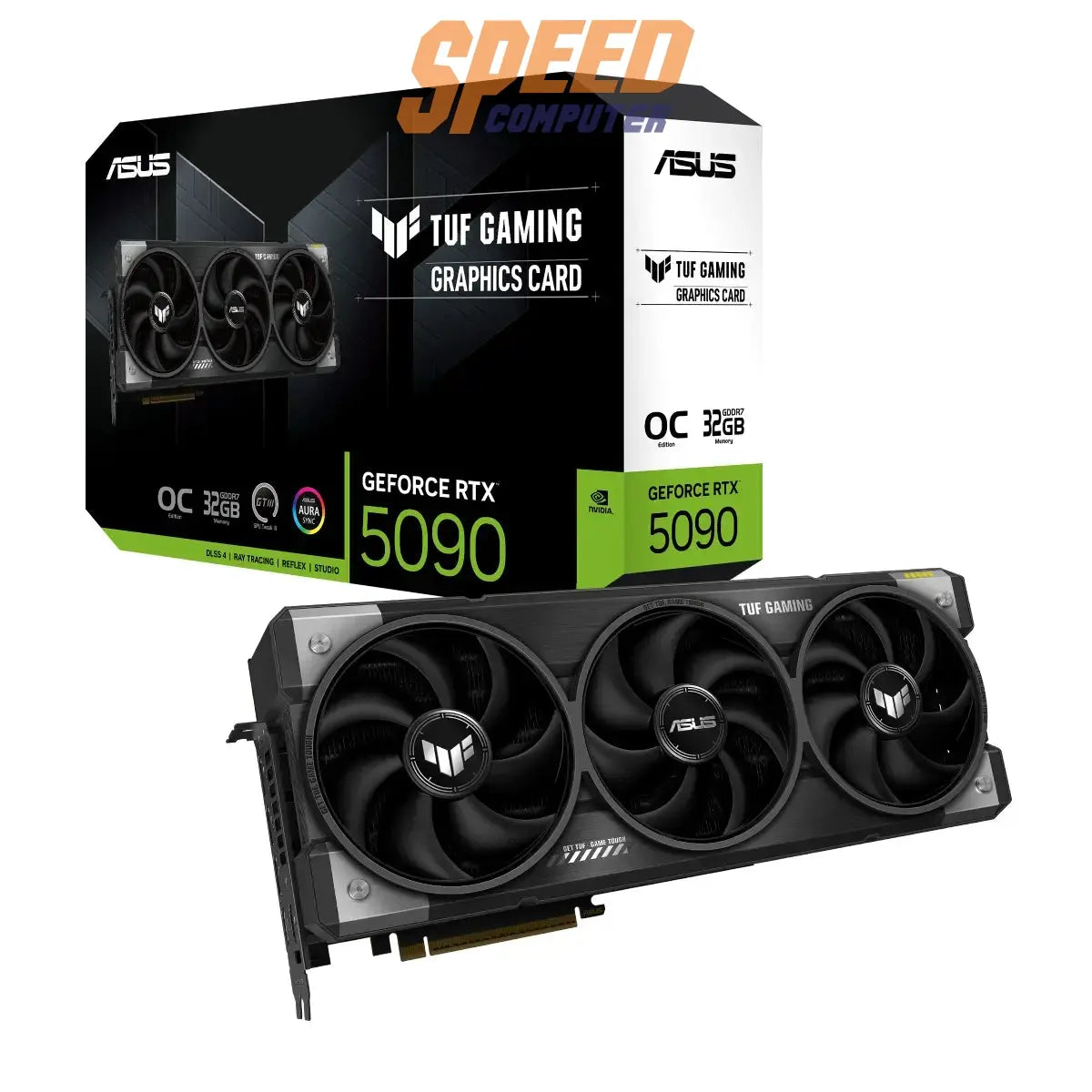 การ์ดจอ Asus TUF Gaming GeForce RTX 5090 พร้อม VRAM 32GB GDDR7 แข็งแกร่ง ทนทาน