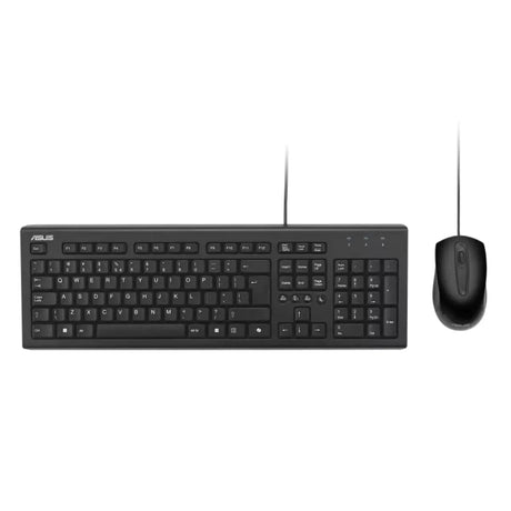 คีย์บอร์ดและเมาส์ Asus U2000 Keyboard + Mouse Set สีดำ