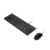 คีย์บอร์ดและเมาส์ Asus U2000 Keyboard + Mouse Set สีดำ