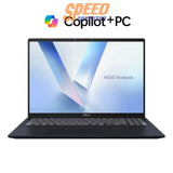 โน๊ตบุ๊ค Asus Vivobook 16 รุ่น R1607QA-MB079WA ชิป Snapdragon X X1 สีน้ำเงิน Blue ดีไซน์บางเบา