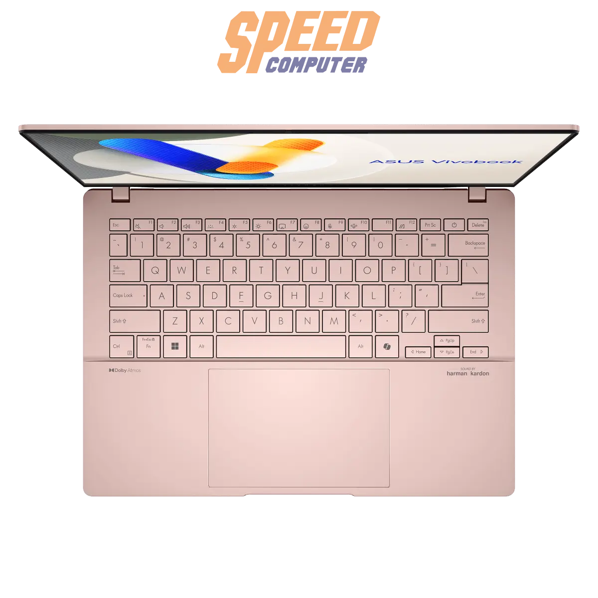 โน๊ตบุ๊ค Asus Vivobook S14 D5406KA - ROSE792WA Ryzen AI 7 สีชมพู่ (Rose Gold) - SpeedCom