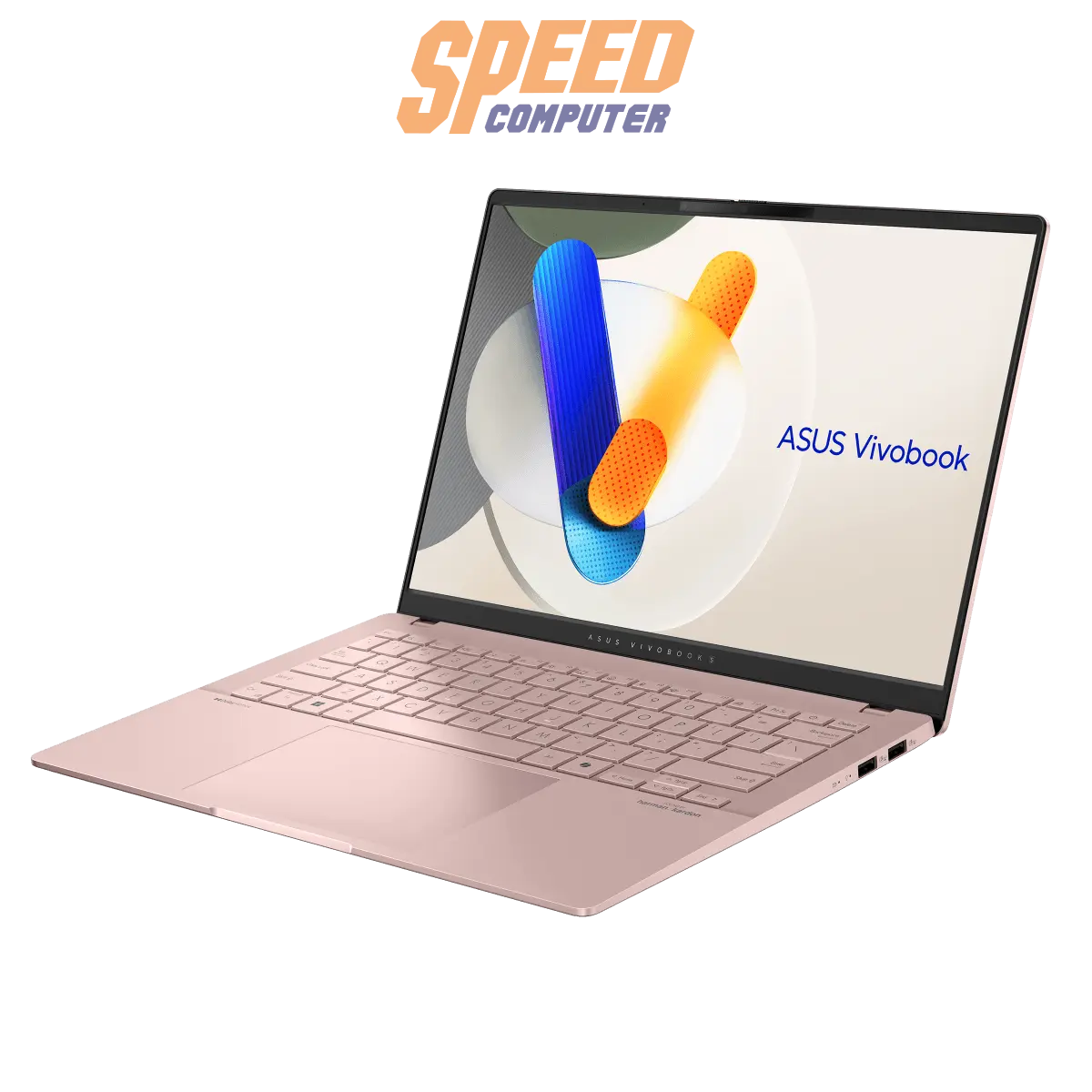 โน๊ตบุ๊ค Asus Vivobook S14 D5406KA - ROSE792WA Ryzen AI 7 สีชมพู่ (Rose Gold) - SpeedCom