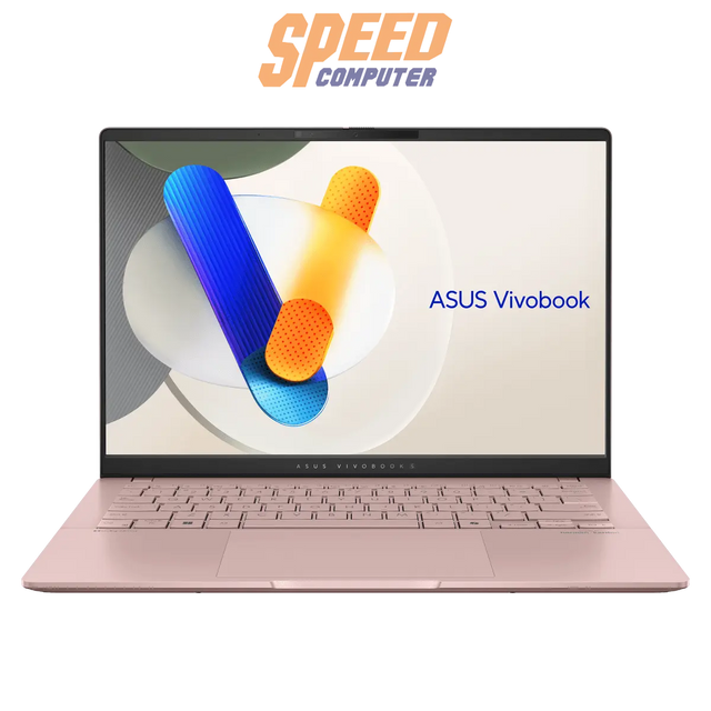โน๊ตบุ๊ค Asus Vivobook S14 D5406KA - ROSE792WA Ryzen AI 7 สีชมพู่ (Rose Gold) - SpeedCom