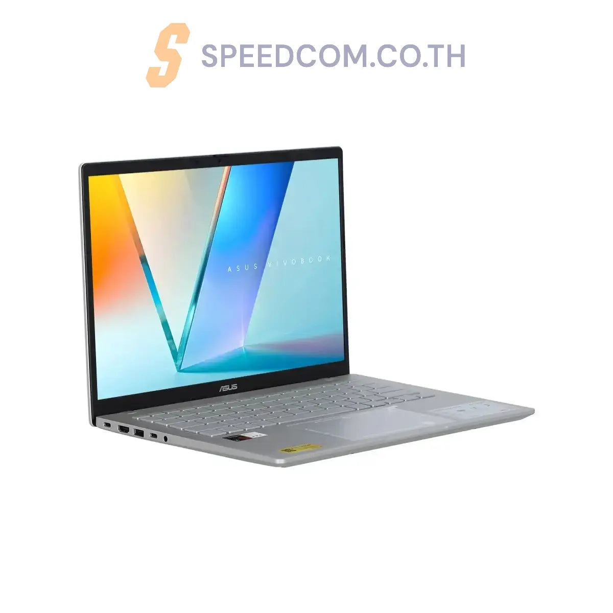 โน๊ตบุ๊ค Asus Vivobook S14 S3407QA-OLED053WA Snapdragon X สีเงิน(Cool silver)