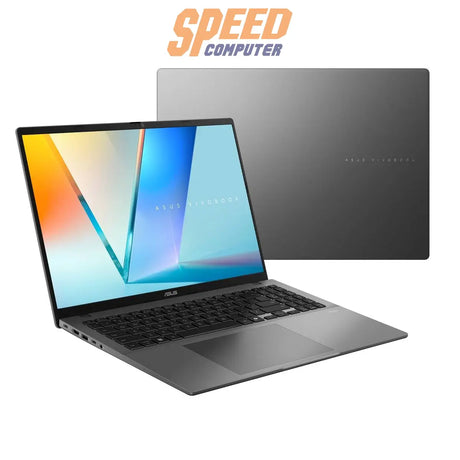 โน๊ตบุ๊ค Asus Vivobook S16 รุ่น S3607CA-RP719WA ชิป Intel Core Ultra 7 255H หน้าจอใหญ่ 16 นิ้ว ดีไซน์บางเบา สีเทา Matte Gray เหมาะสำหรับงานมัลติทาสก์และพกพา