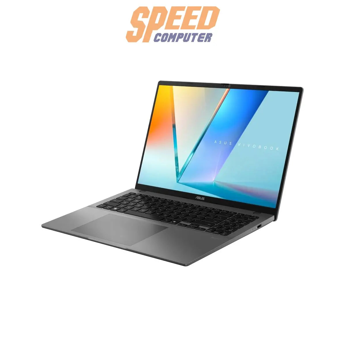 โน๊ตบุ๊ค Asus Vivobook S16 รุ่น S3607CA-RP719WA ชิป Intel Core Ultra 7 255H หน้าจอใหญ่ 16 นิ้ว ดีไซน์บางเบา สีเทา Matte Gray เหมาะสำหรับงานมัลติทาสก์และพกพา