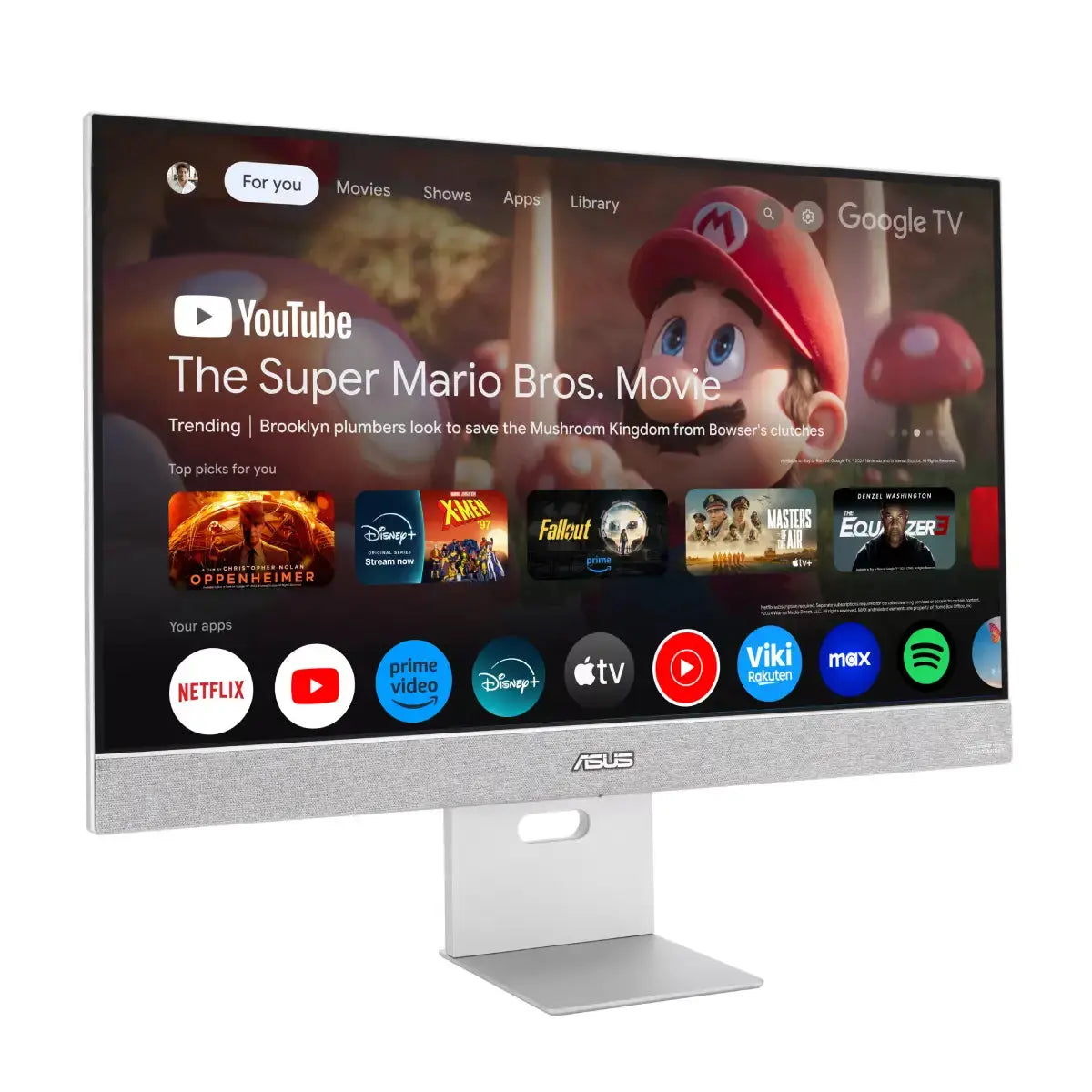 สมาร์ทมอนิเตอร์ Asus ZenScreen Smart MS27UC 27.0" IPS 60Hz สีขาว - SpeedCom