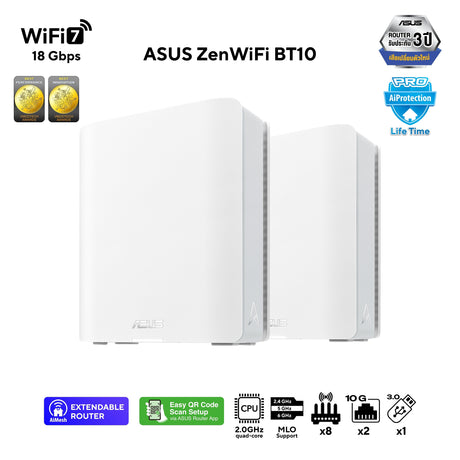 เราเตอร์ Asus ZenWiFi BT10 สีขาวSpeedCom
