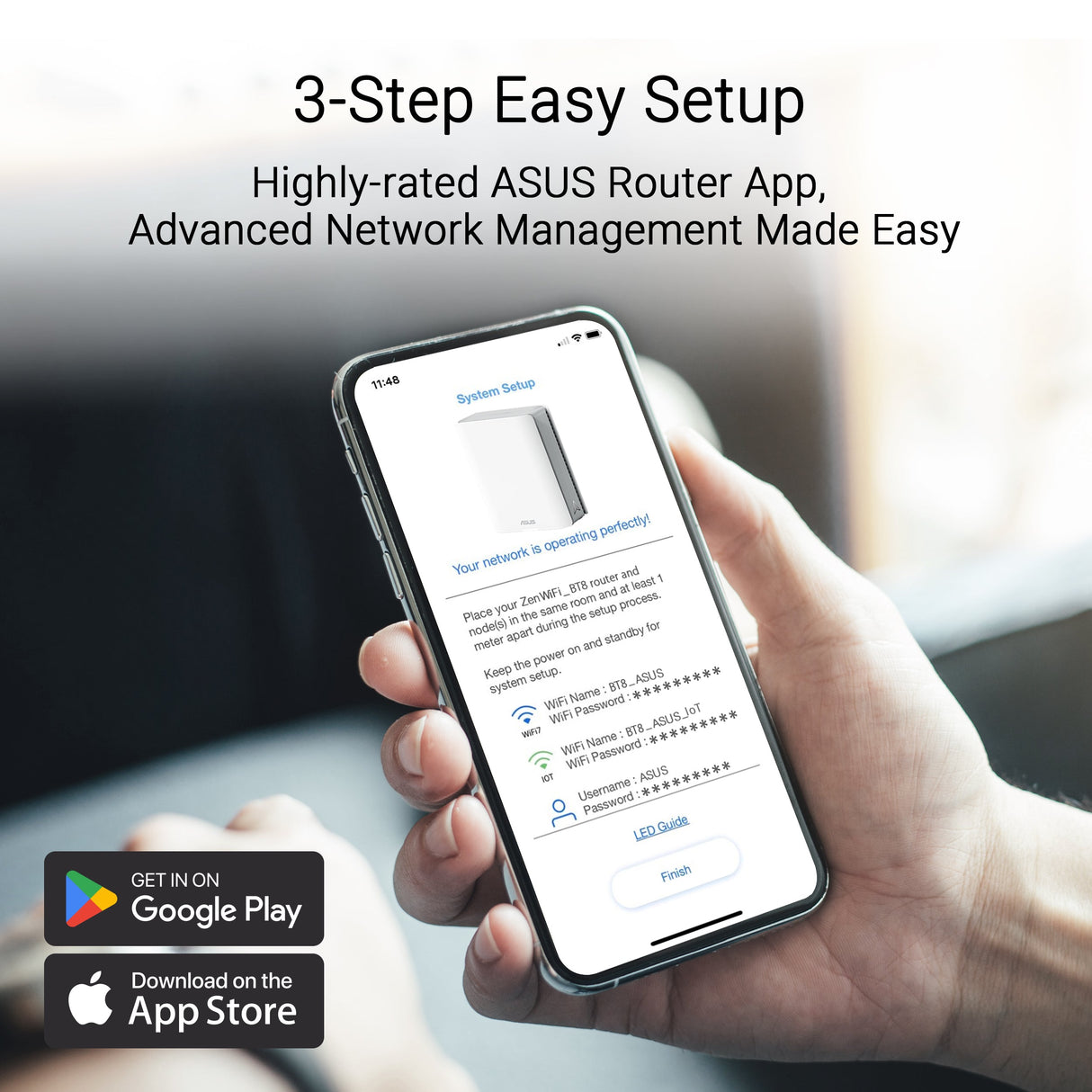 เราเตอร์ Asus ZenWiFi BT8 สีขาวSpeedCom