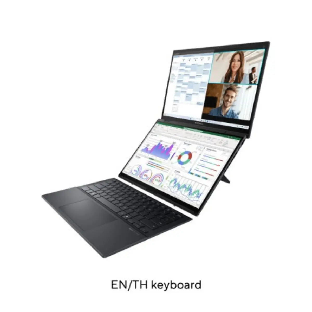 โน๊ตบุ๊ค Asus Zenbook DUO UX8406CA-QL785WA Ultra 7 สีเทา (Inkwell Gray) - SpeedCom