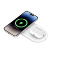 แท่นชาร์จไร้สาย Belkin 2-in-1 WIZ021qcWH Charging Pad Qi2 15W สีขาว - SpeedCom