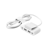 อุปกรณ์แปลงสัญญาณ Belkin 4-Port USB Power Extender  (BUZ001bt2MWHB7) - SpeedCom