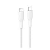 สายชาร์จ Belkin BoostCharge USB-C to USB-C Braided 240W 2m สีขาว